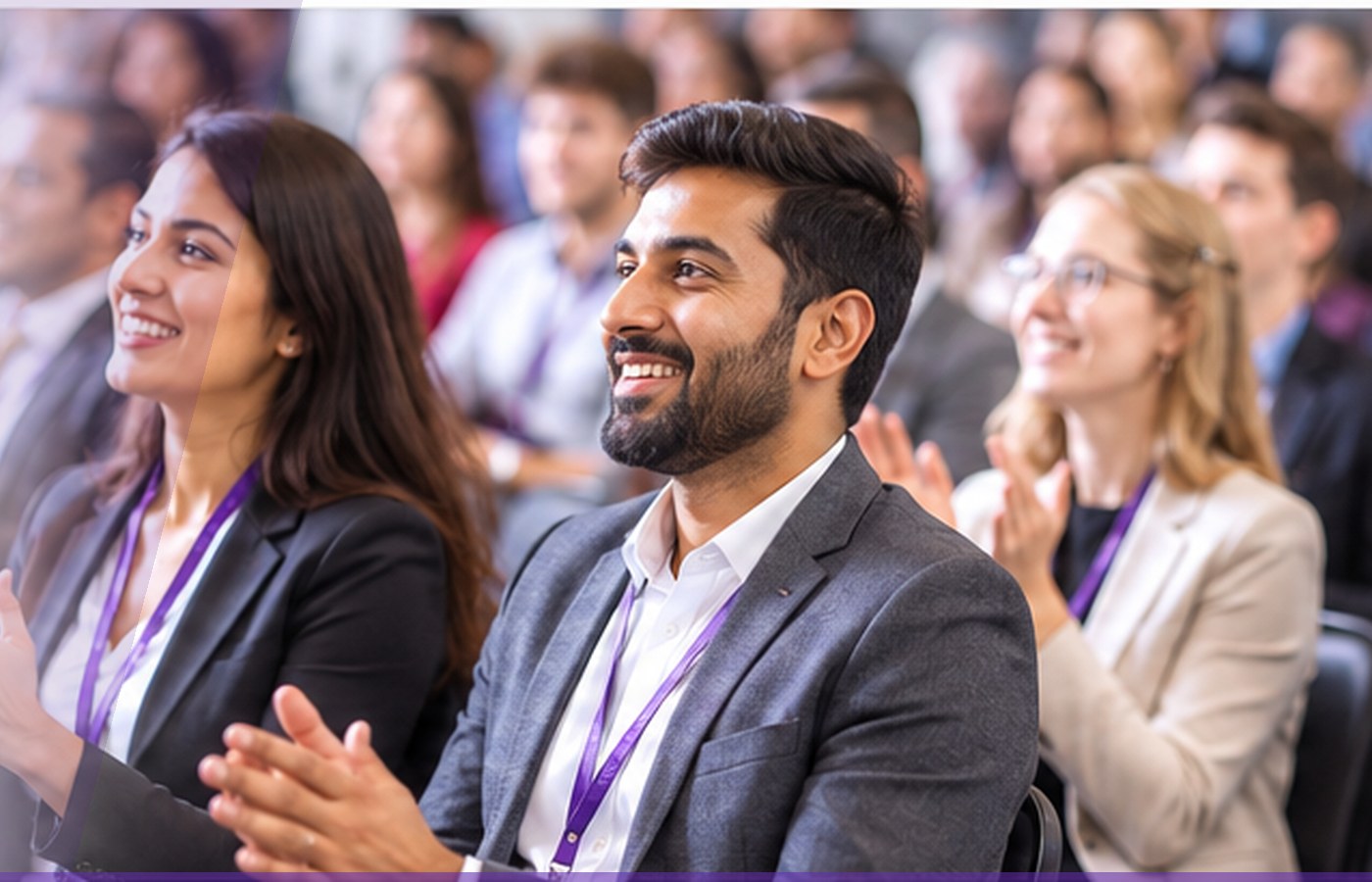 Conference audience in a professional venue
